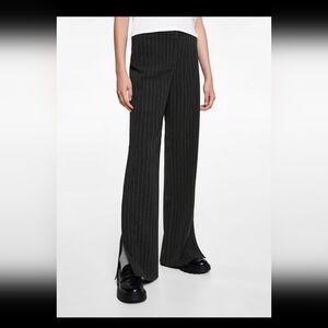 Mango  Pinstripe Flare Suit Pants